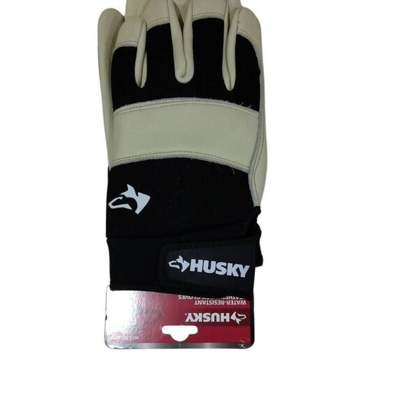 Husky Water Resistant Leather Work Gloves NWT XL - Picture 5 of 7